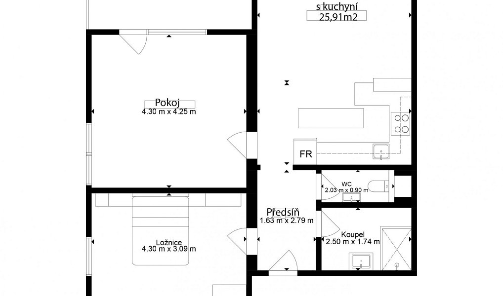 Prodej bytu 3+kk 76 m², Holubice – náhled fotky 23