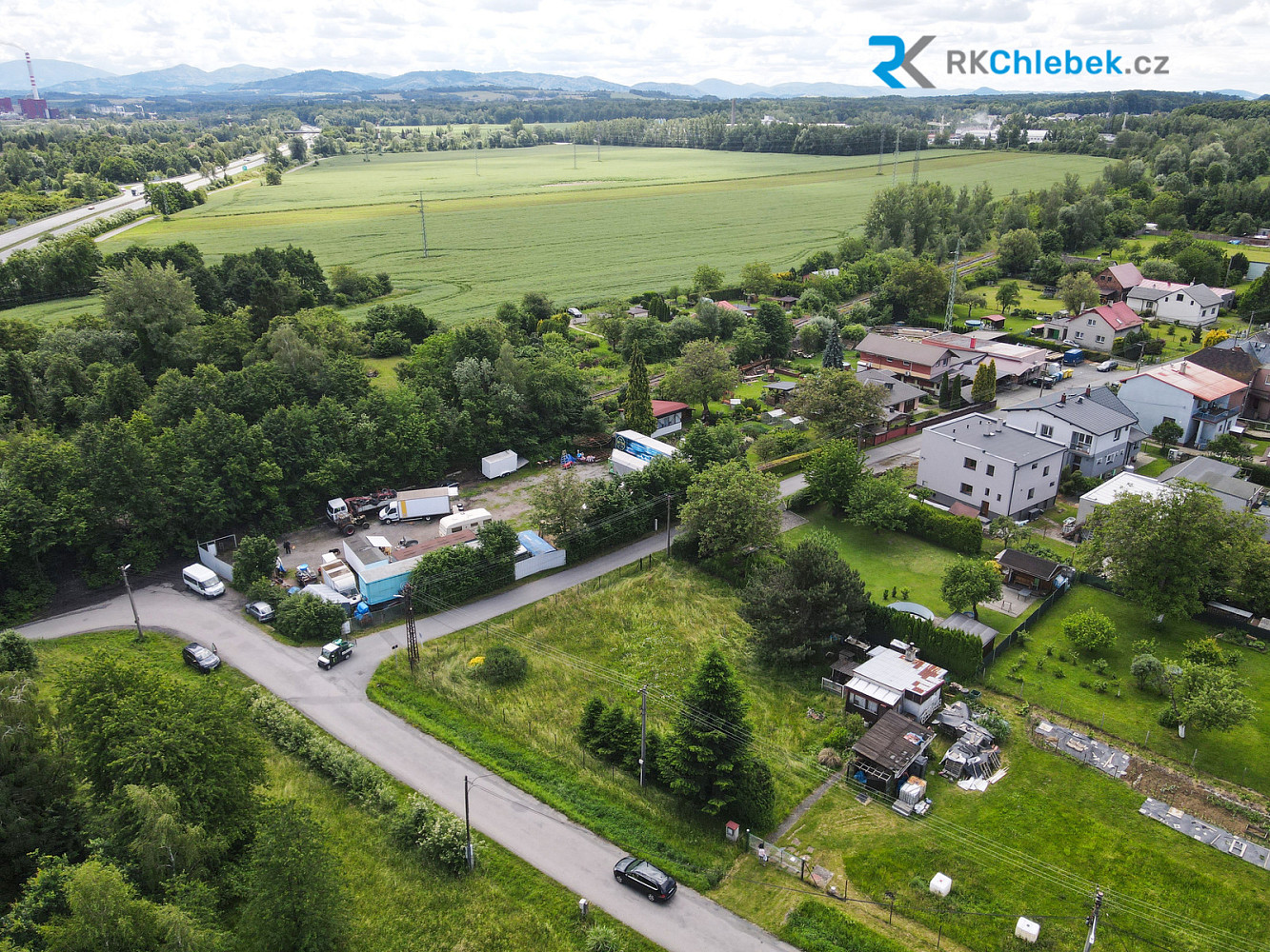 Prodej stavebního pozemku, 1201 m², Paskov – pohled 5