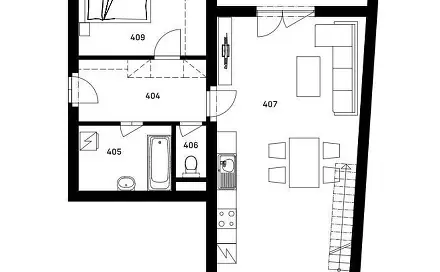 Prodej bytu 2+1 110 m², Nýrsko, okres Klatovy