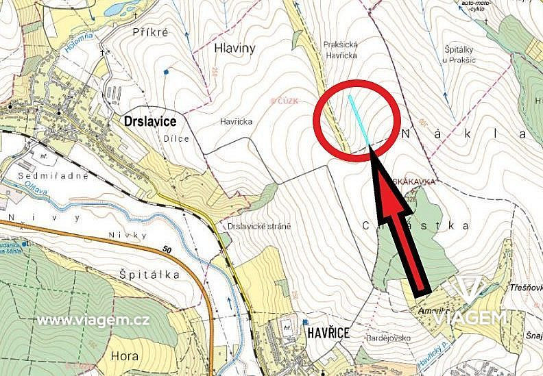 Pole 6 009 m², Podíl 25 % o výměře 1 502 m² – pohled 4