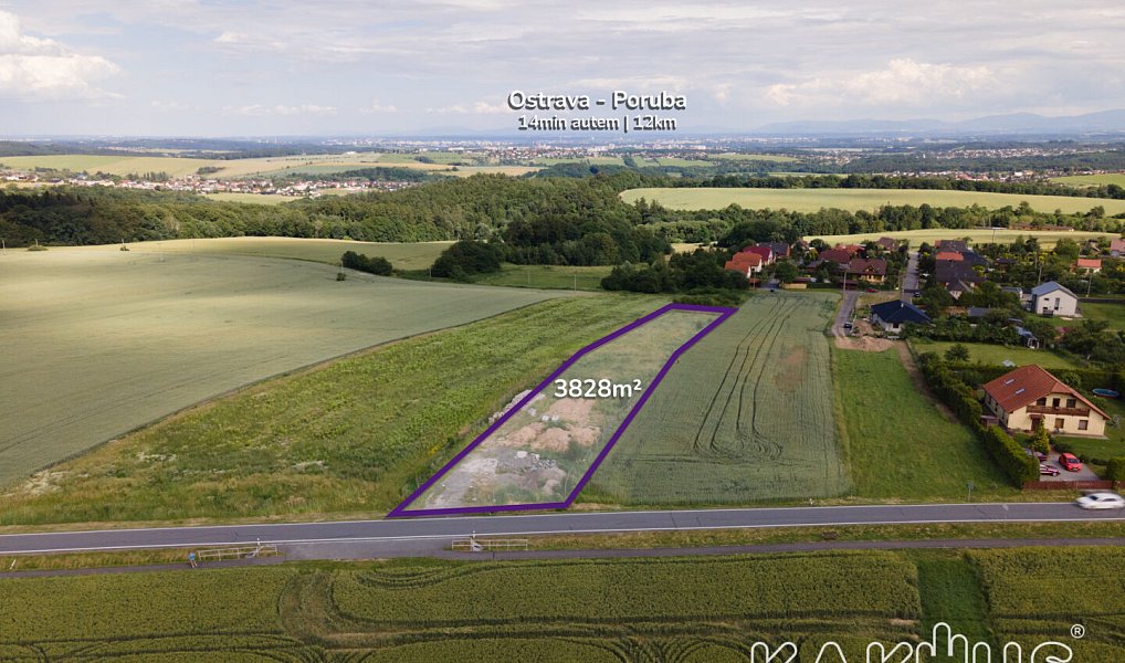 Prodej stavebního pozemku 3 828 m², Horní Lhota – náhled fotky 4