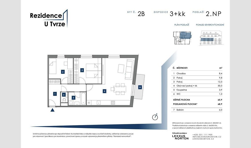 Prodej bytu 3+kk 66 m², Praha – náhled fotky 10