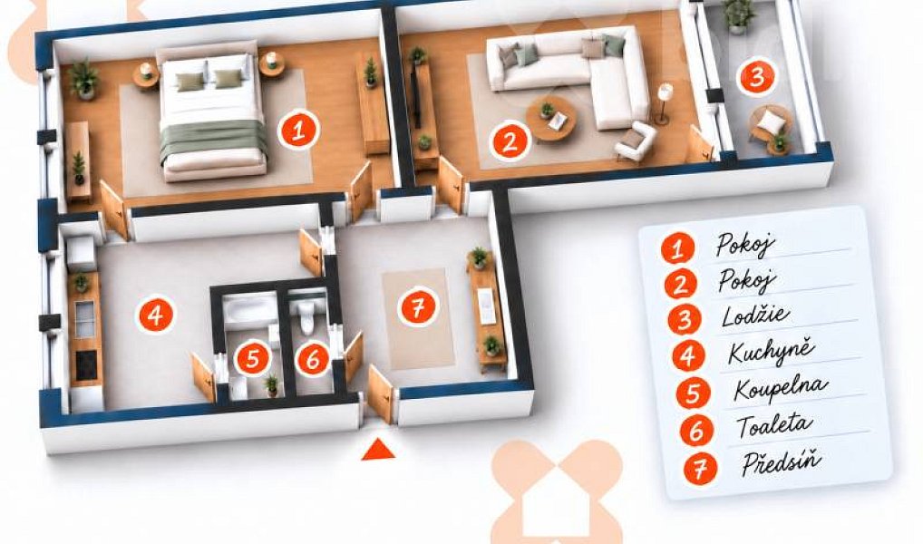 Prodej bytu 2+1 60 m², Klášterec nad Ohří – náhled fotky 4