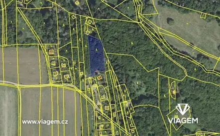 Prodej lesa 2 555 m², Chyňava, okres Beroun