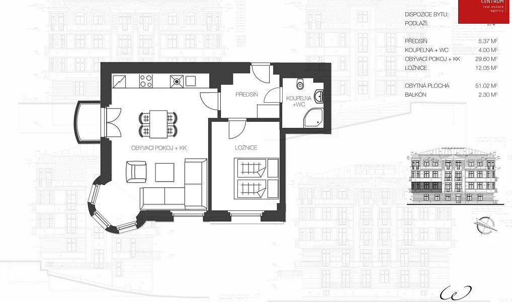 Pronájem bytu 2+kk 51 m², Mariánské Lázně – náhled fotky 8
