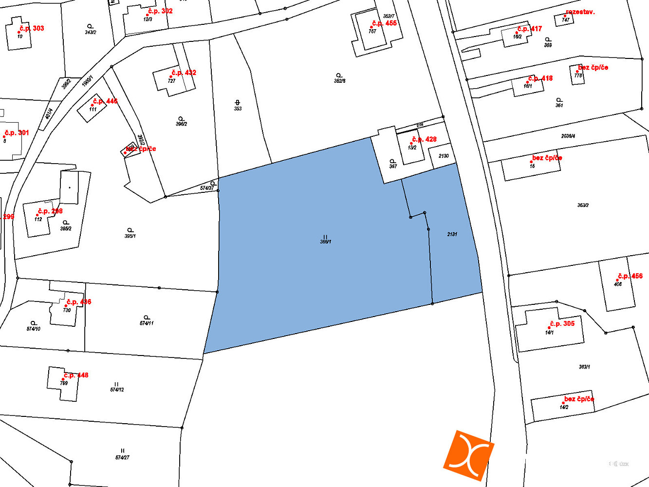 Prodej stavebního pozemku 5 736 m² – fotografie 3