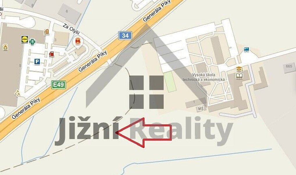 Prodej komerčního pozemku 1 965 m², České Budějovice – náhled fotky 5