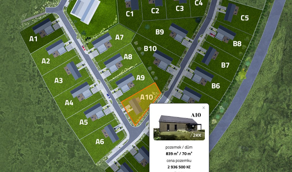 Prodej stavebního pozemku 839 m², Česká Skalice – fotka 1 z 3