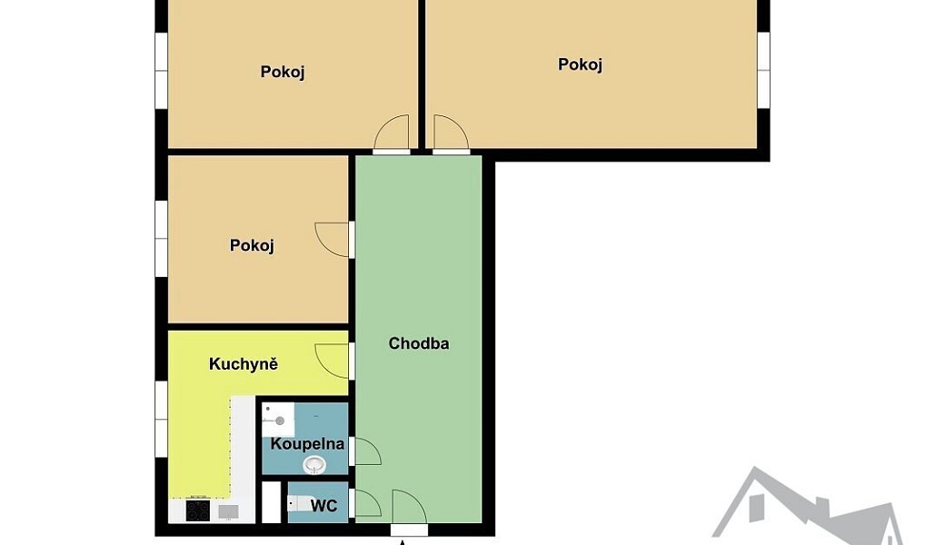 Prodej bytu 3+1 84 m², Pacov – náhled fotky 3