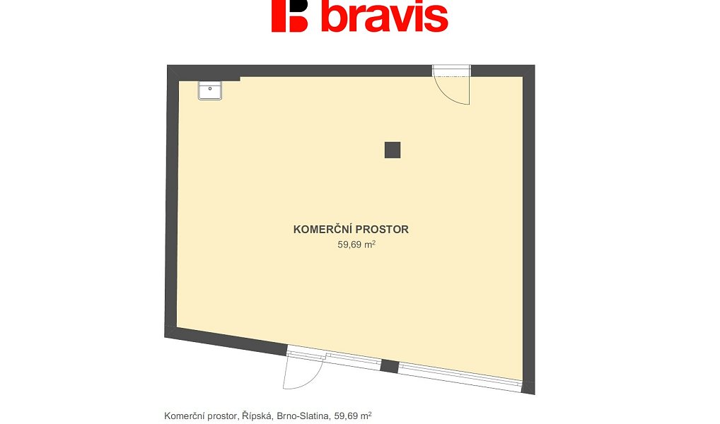 Pronájem obchodních prostor 60 m², Brno – náhled fotky 3