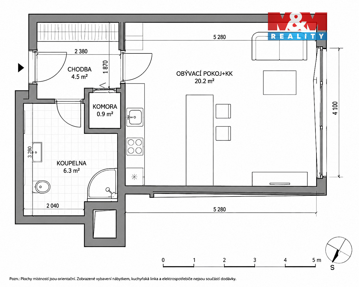 Prodej bytu 1+kk 33 m² – fotografie 4