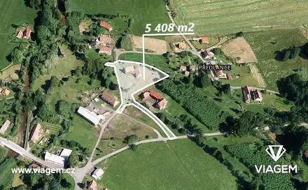 Prodej stavebního pozemku 5 408 m², Višňová, okres Liberec