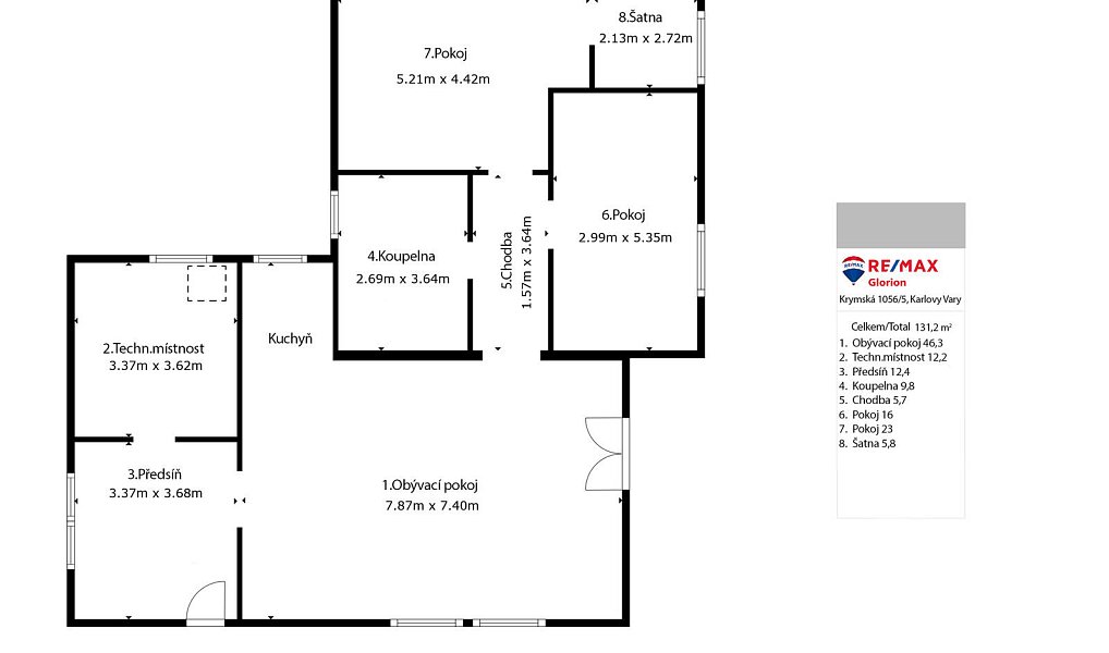 Prodej domu 119 m² s pozemkem 1 853 m², Kyselka – náhled fotky 3