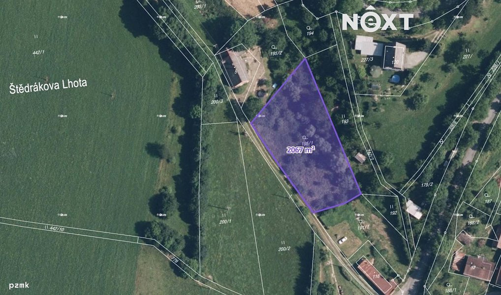 Prodej stavebního pozemku 2 067 m², Janoušov – náhled fotky 3