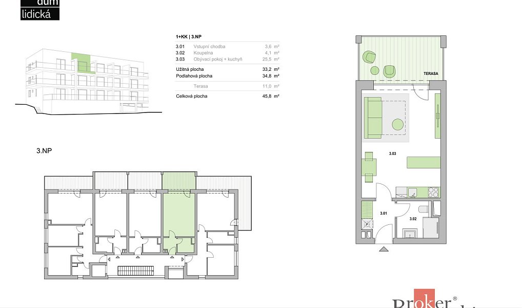 Prodej bytu 1+kk 33 m², Plzeň – náhled fotky 9