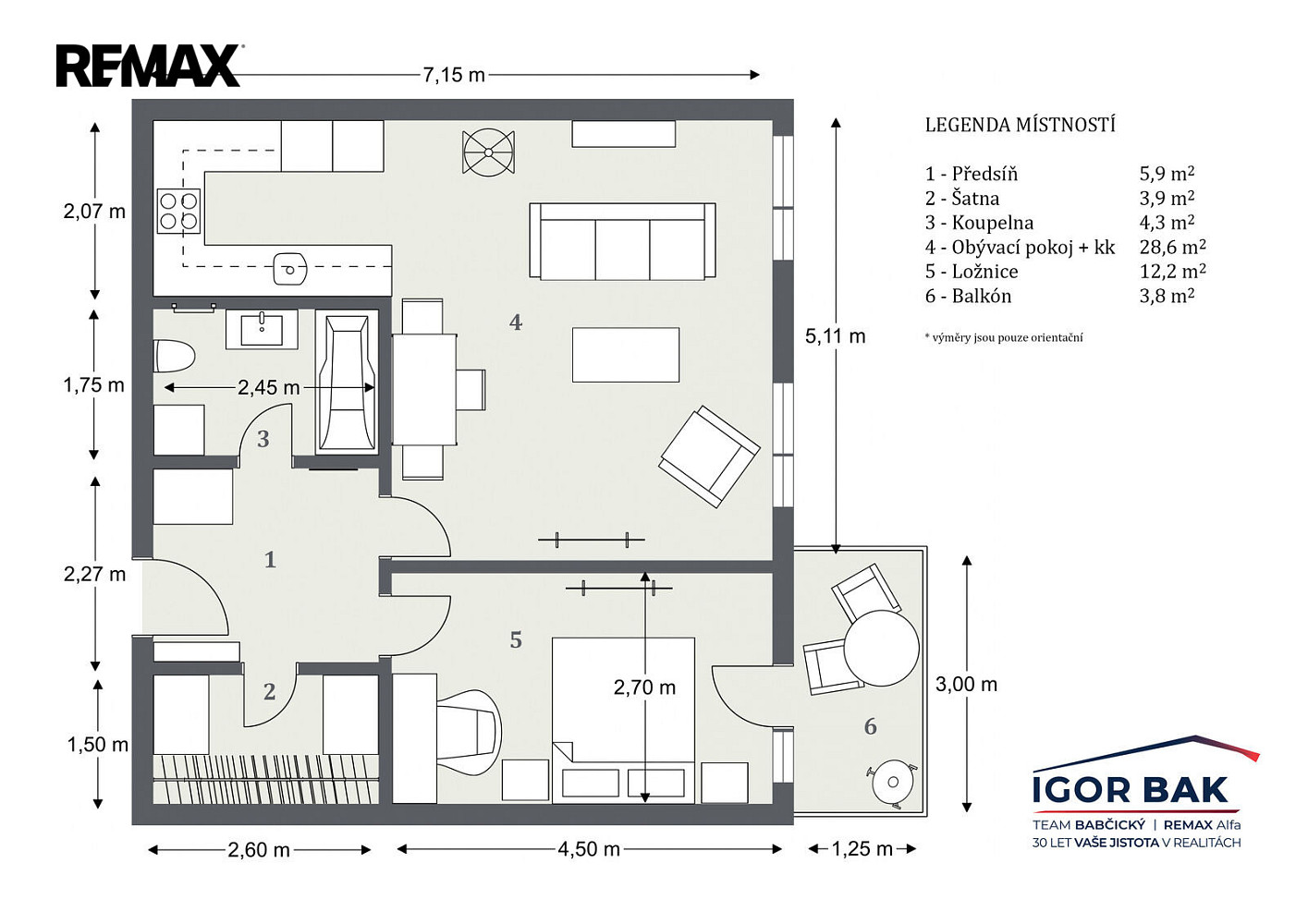 Prodej bytu 2+kk 58 m² – fotografie 4