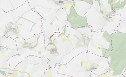 Dražba lesa 449 m², Podolí