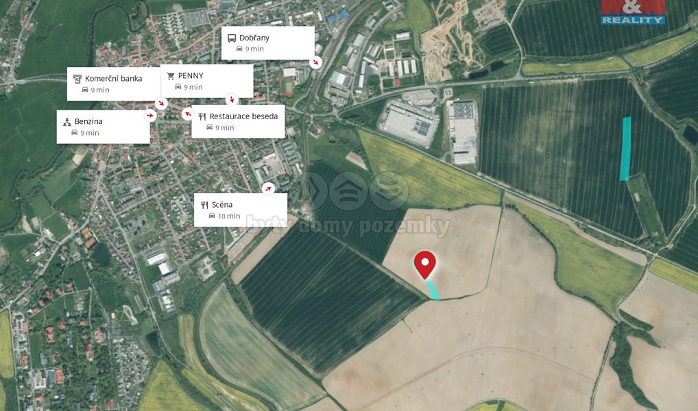 Prodej pole 19 549 m², Dobřany – náhled fotky 9