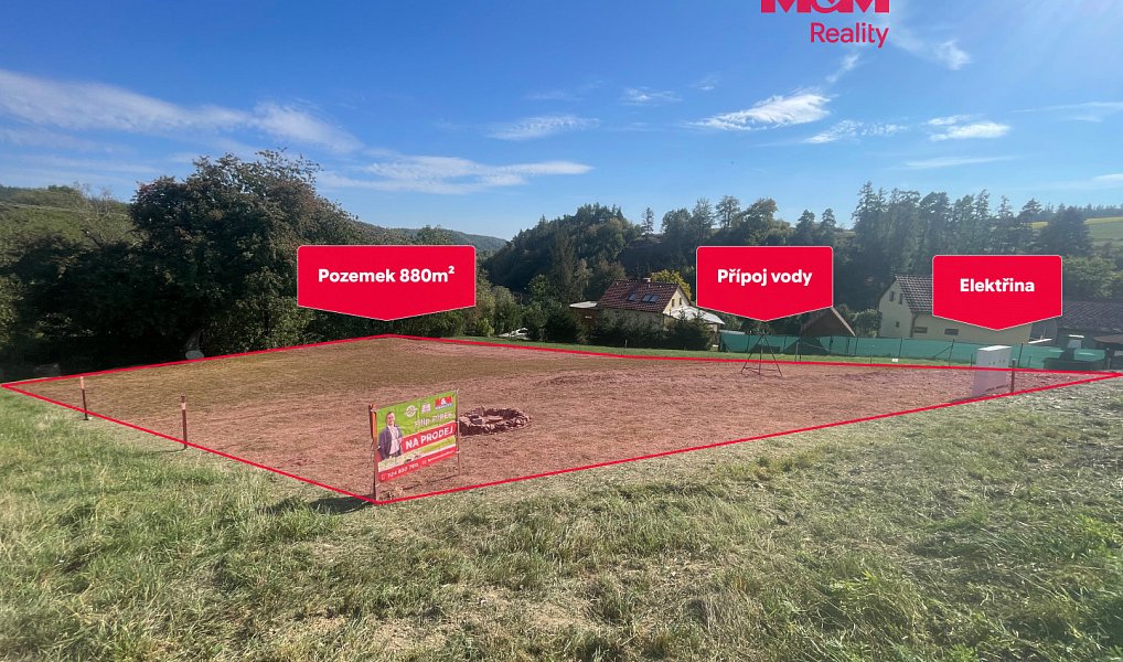 Prodej pozemku, 880 m², Čunín - Prostějov, Konice