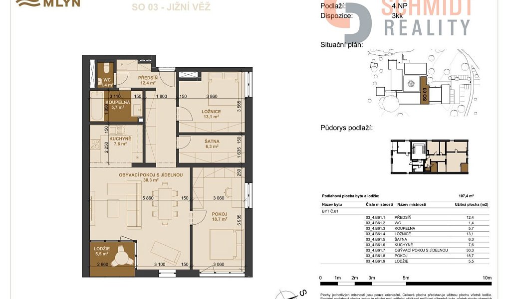 Prodej bytu 3+kk 101 m², Břeclav – náhled fotky 16