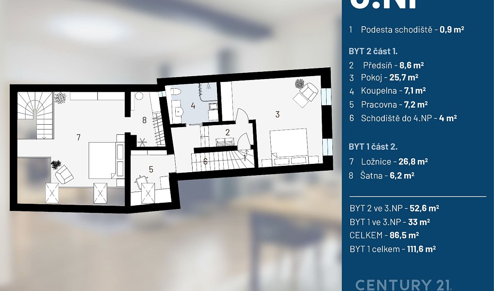 Prodej nájemního domu, činžáku 370 m², Slaný – náhled fotky 54