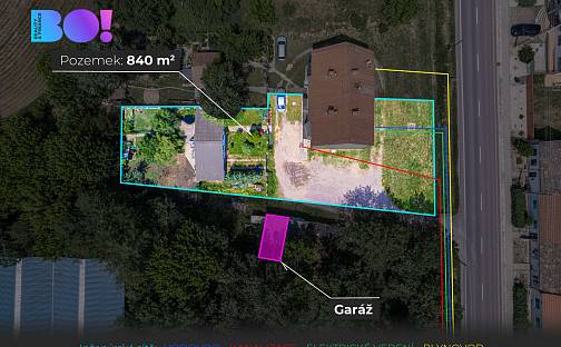 Prodej stavebního pozemku 840 m², Hevlín, okres Znojmo