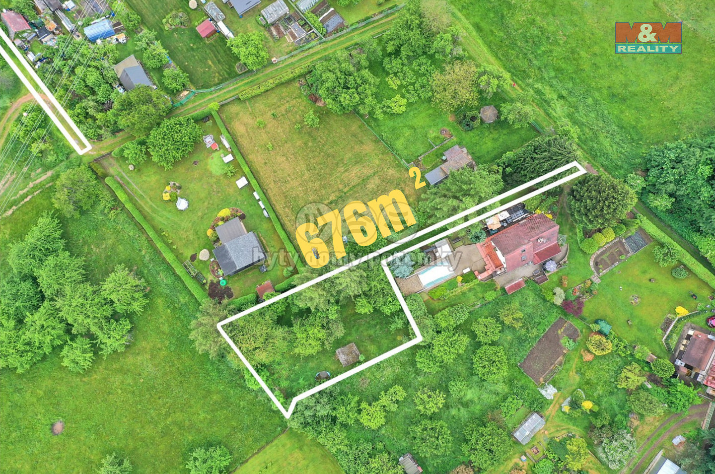 Prodej zahrady 676 m²