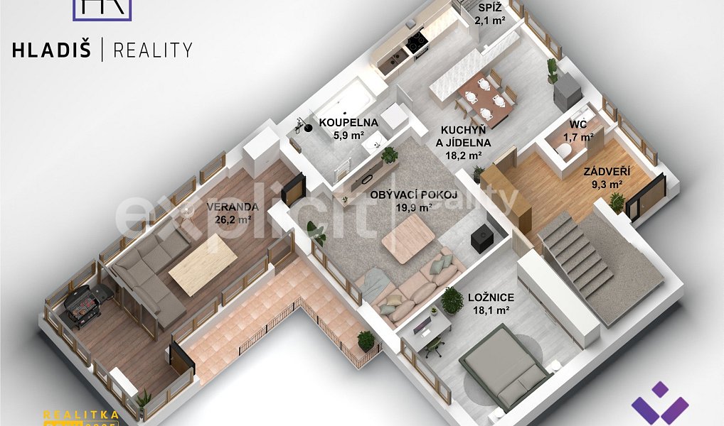 Prodej domu 163 m² s pozemkem 616 m², Šumice – náhled fotky 33
