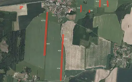 Prodej pole 126 648 m², Křenovice, okres Písek
