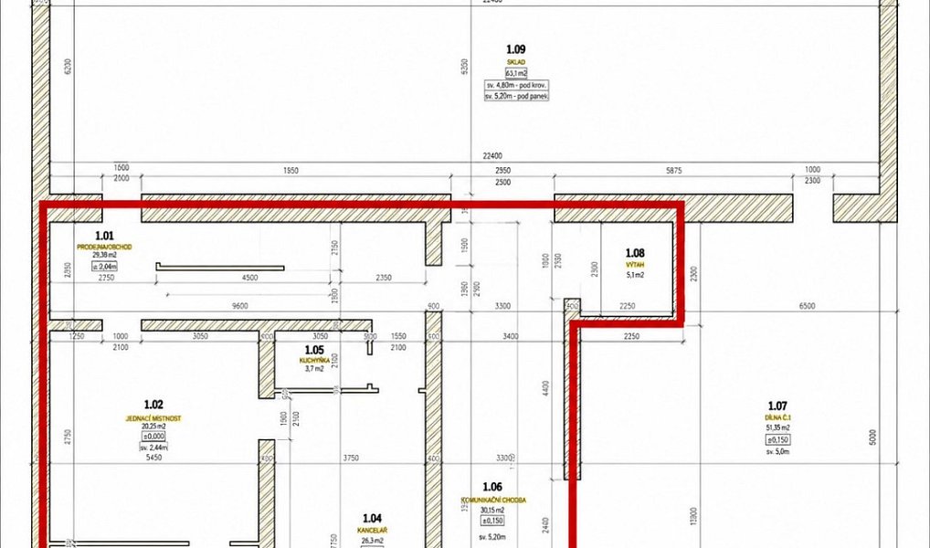 Pronájem kanceláře 158 m², Moravany – náhled fotky 5