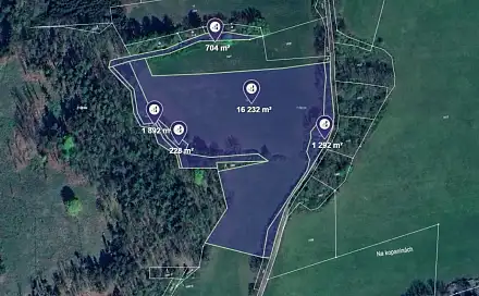 Prodej pole 20 348 m², Čmelíny, okres Plzeň-Jih