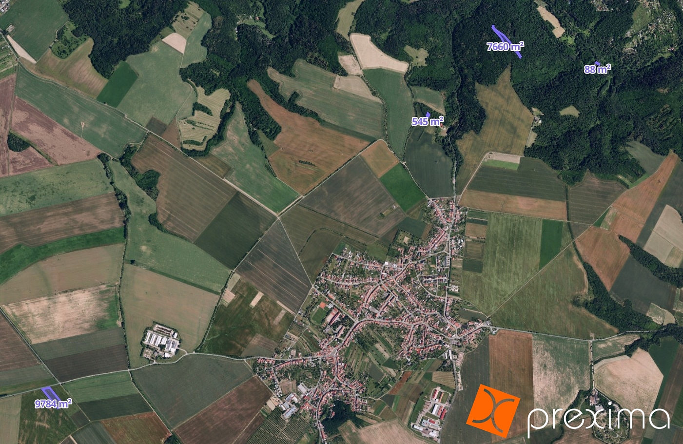 Prodej lesa 786 m²