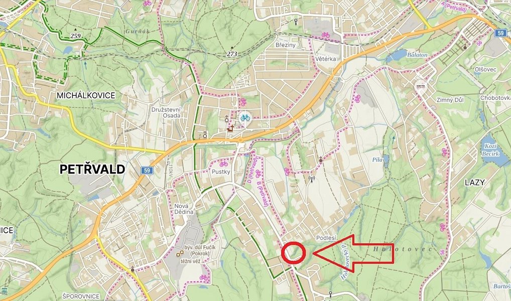 Prodej lesa 2 143 m², Petřvald – náhled fotky 4