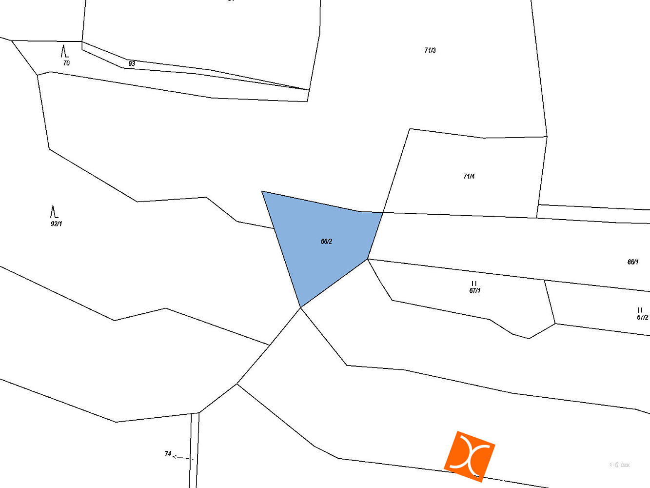 Prodej pole 886 m² – fotografie 2