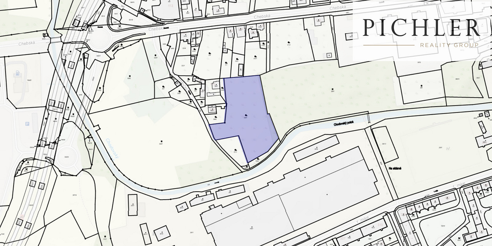 Prodej stavebního pozemku 6 979 m² – fotografie 3