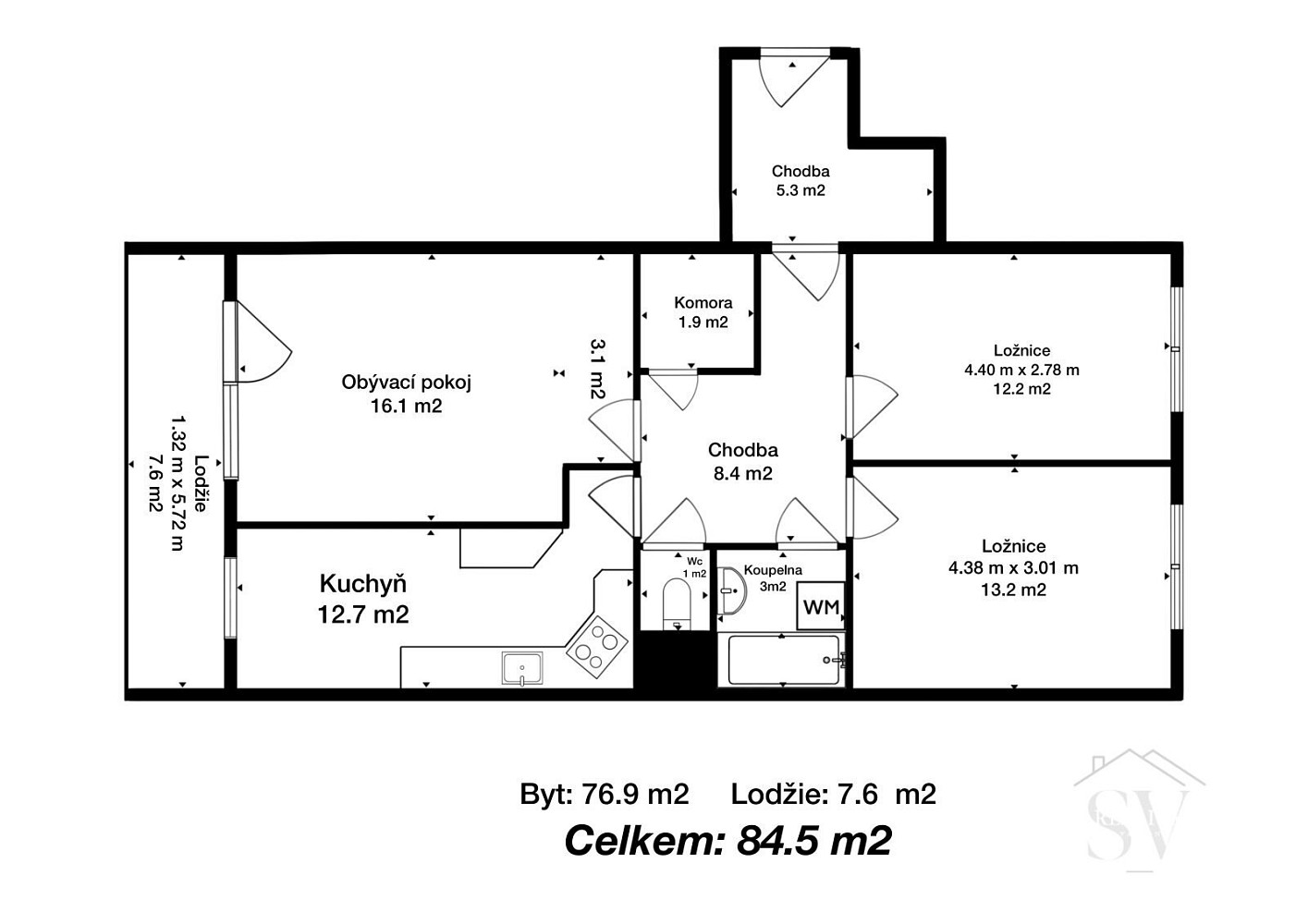 Prodej bytu 3+1 84 m² - Ansicht 4