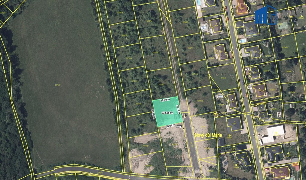 Prodej stavebního pozemku 938 m², Lom – náhled fotky 25