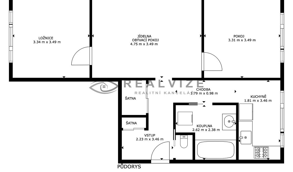 Prodej bytu 3+1 63 m², České Budějovice – náhled fotky 14