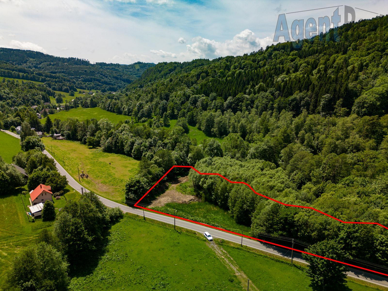 Prodej pozemku ve Vernířovicích (14.183 m²) – pohled 2