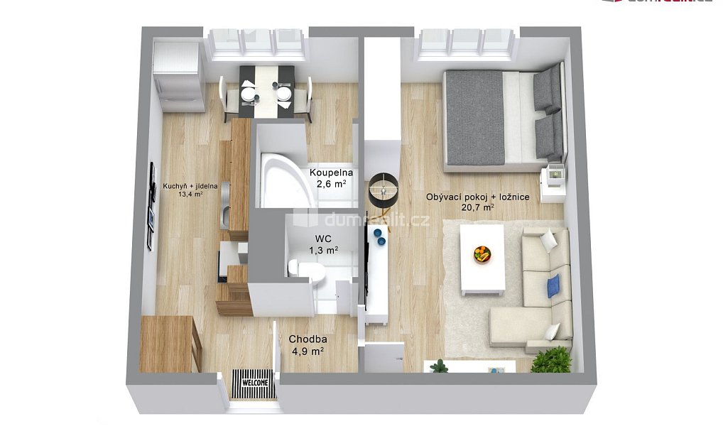 Prodej bytu 1+1 42 m², Sokolov – náhled fotky 4