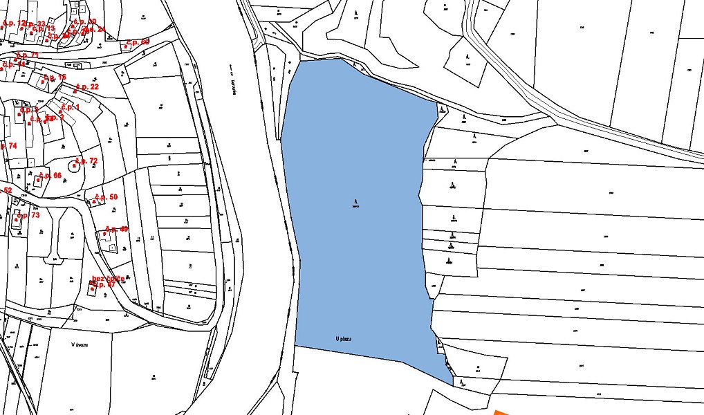Prodej lesa 13 289 m², Břasy – náhled fotky 2