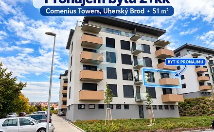 Pronájem bytu 2+kk 51 m², U Mlýnů, Uherský Brod, okres Uherské Hradiště