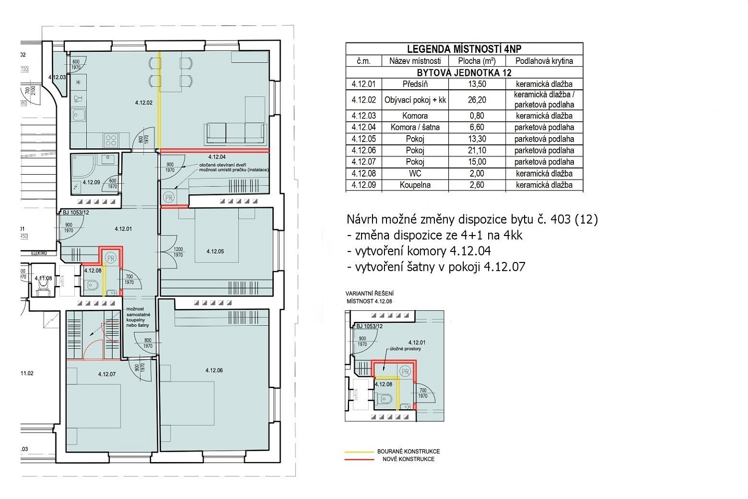 Prodej bytu 4+1 109 m² – fotografie 4