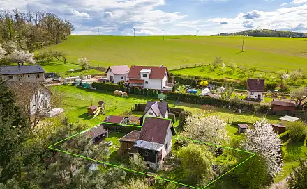 Prodej chaty/chalupy 45 m² s pozemkem 404 m², Lužany - Dlouhá Louka, okres Plzeň-jih