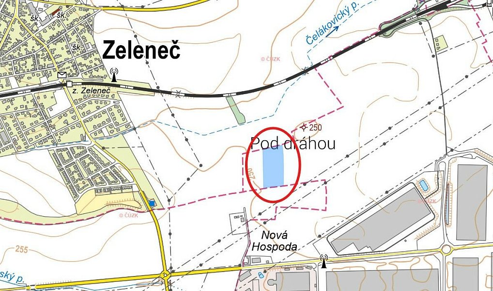 Prodej pole 18 710 m², Jirny – náhled fotky 3