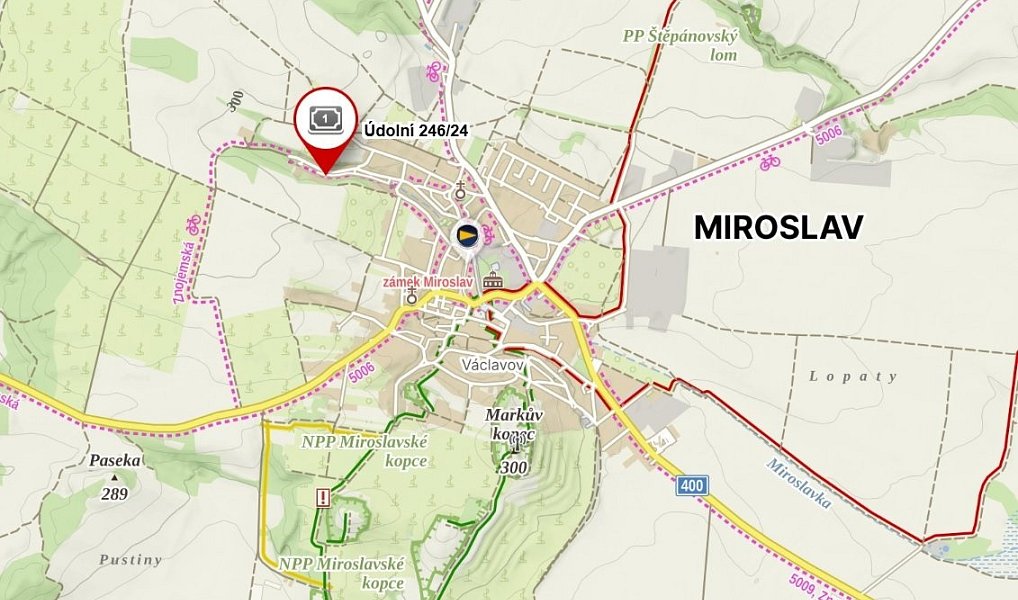 Prodej stavebního pozemku 423 m², Miroslav – náhled fotky 12