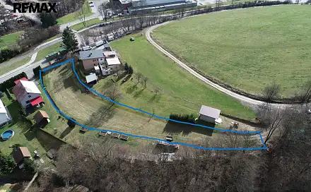Prodej stavebního pozemku 1 704 m², Lhota u Vsetína, okres Vsetín
