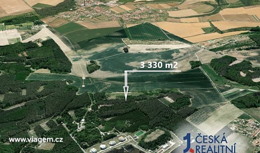 Prodej pole 1 665 m², Bechlín – náhled fotky 2