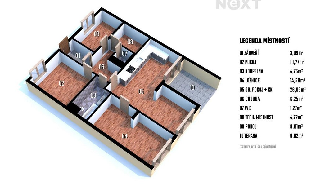 Prodej bytu 4+kk 97 m², Zbýšov – náhled fotky 21