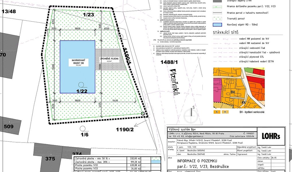 Prodej stavebního pozemku 664 m², Bezdružice – náhled fotky 2